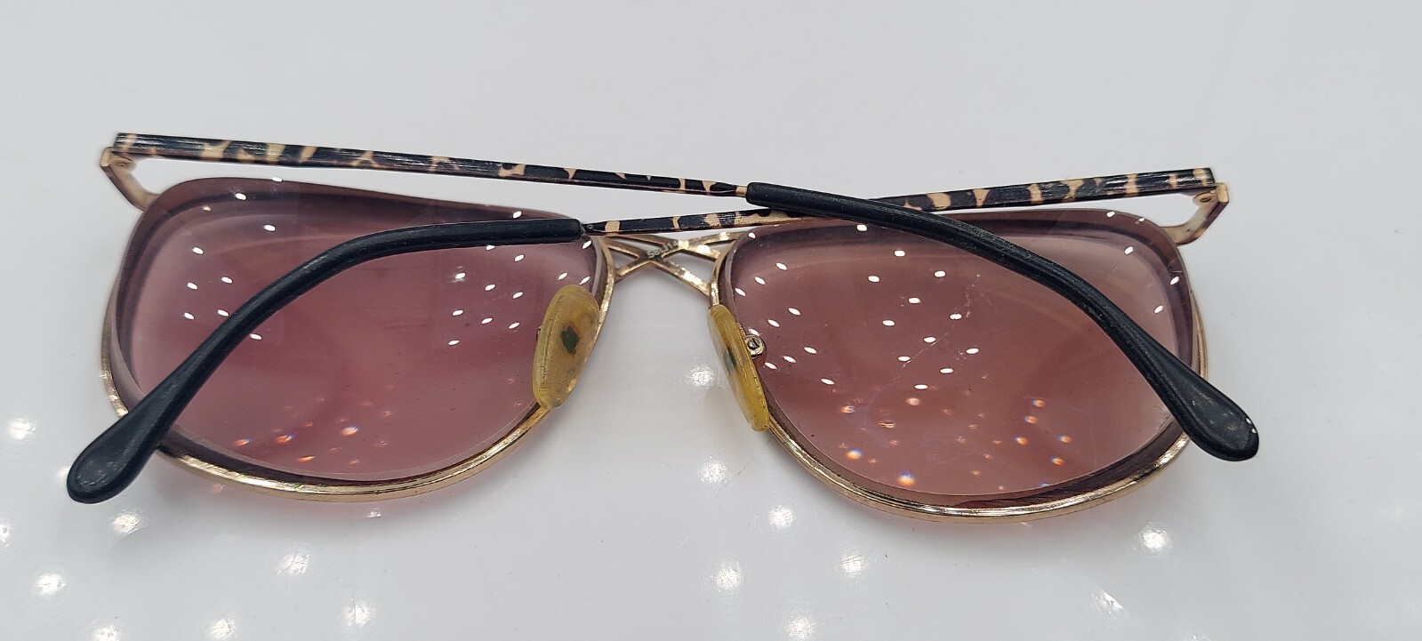 Vintage Beverly Johnson BE-4 Brown Gold Oval Sung… - image 7