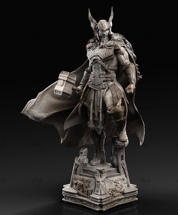 God Of Wars Thor 3D Printing Unpainted Figure Model GK Blank Kit New In  Stock