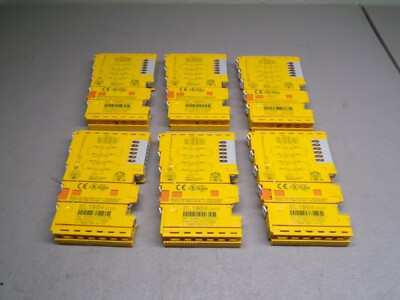 LOT OF 6 BECKHOFF EL1904 4-CHANNEL DIGIT INPUT TERMINALS
