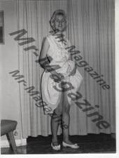 Blonde Lingerie Model 4"x3" Photo Vintage Sexy Cheesecake Risqué Pinup QE-38