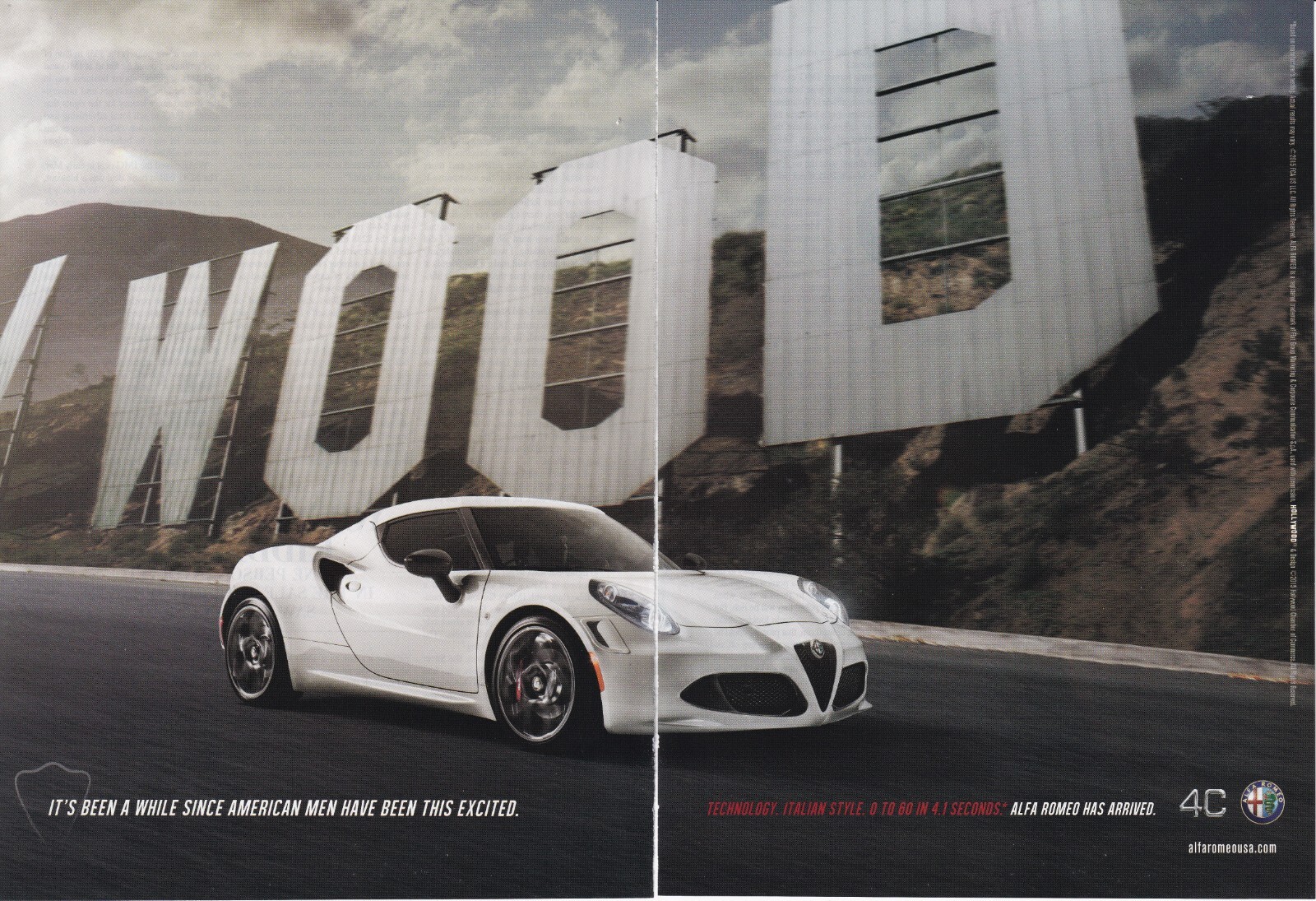 ALFA ROMEO Car Magazine Print Ad Alfa Romeo 4C 2pg VTG 2015 | eBay