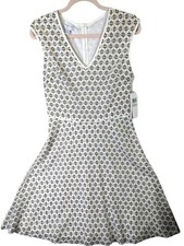 London Times Women size 8 Lace Dress Zip Up Feminine Whimsical Career New Tags