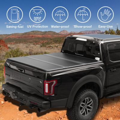 5.5FT Hard Tri-Fold Pickup Truck Bed Cover Tonneau Cover for 2022-2024 Tundra UN