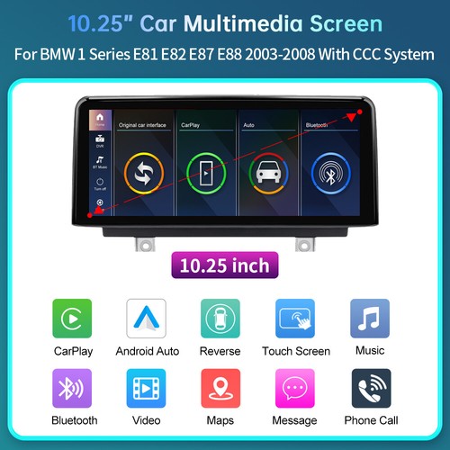 For BMW CCC E81 E82 E87 E88 10.25' Wireless CarPlay Touchscreen Car Stereo - Picture 4 of 15