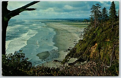 #ad Vintage Postcard View From Belleview Park Looks North Up Long Beach CA $5.73