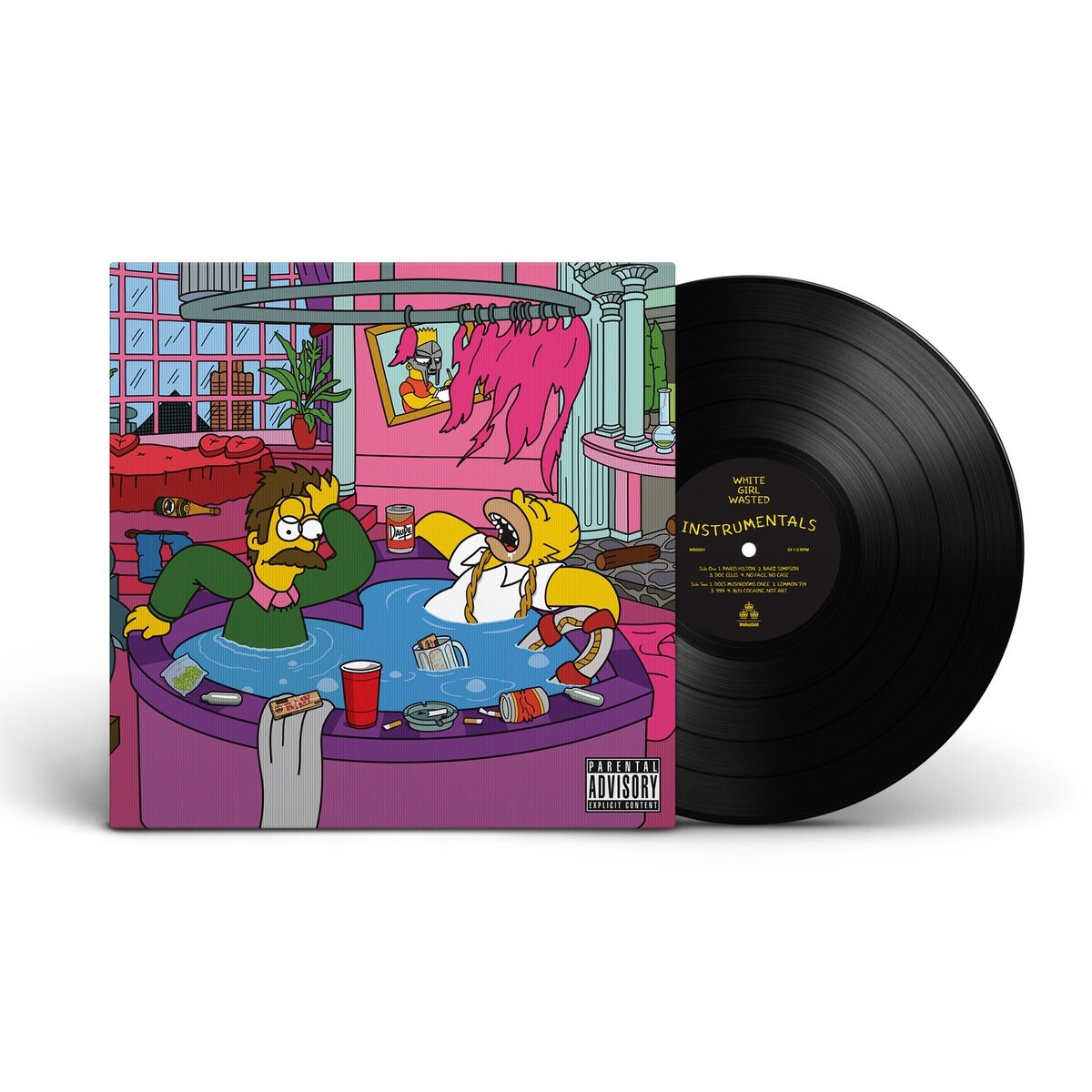 White Girl Wasted Instrumentals X/150 LENTICULAR BLACK