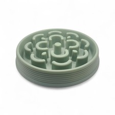 Sage Green Flower Maze Slow Feeder Dog Bowl   2 Cup Capacity
