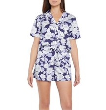 Gap Women's Lightweight Breathable Relaxed Fit 2-Piece Woven Pajama Set Small