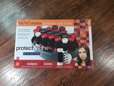 Remington KF-20i Ionic Hot Velvet Rollers Curlers Comfort Clips