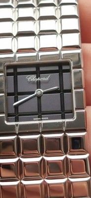 CHOPARD Ice Cube 11/8898 Damen Armbanduhr Uhr Edelstahl Mit Box