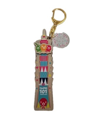 Taipei 101 Observatory Limited Edition Wooden Keychain EasyCard Souvenir Taiwan