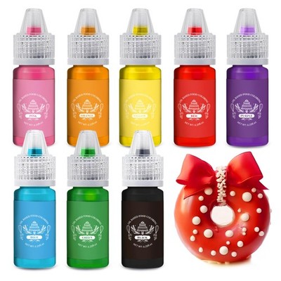 Oil Based Food Coloring Set 8 Colors Edible Cake Dye Kit
