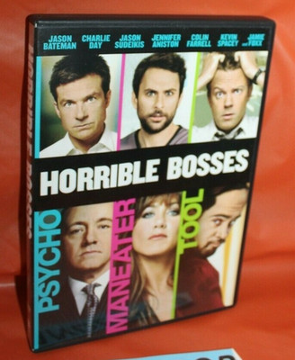 Horrible Bosses DVD, 2011 Movie Jason Bateman Jennifer Aniston Colin Farrell