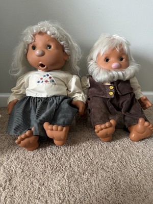 1980's RARE BAMBOO BY VICMA GRANDMA & GRANDPA THUMB SUCKING DOLL