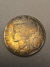 1957 Austria 10 Schilling Circulated Coin 