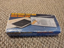 Soundesign AM/FM Analog Quartz Clock Transistor Radio Model 3011 Boxed