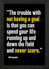 Listing image for Goal Setting Quote Framed Wall Art Poster Canvas Print Picture