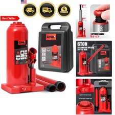 Hydraulic Bottle Jack 6 Tons Lifting Automotive Repair Vehicle Pickup Truck Red