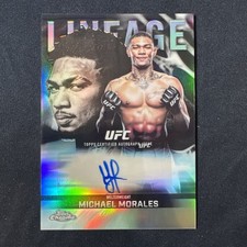 2026 Topps Chrome UFC MICHAEL MORALES LINEAGE REFRACTOR AUTO CCA-MM