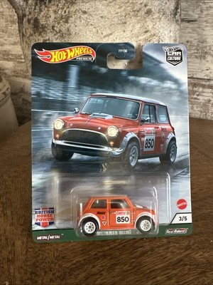 HOT WHEELS PREMIUM Morris Mini Cooper Orange Car Culture British Horsepower 3/5