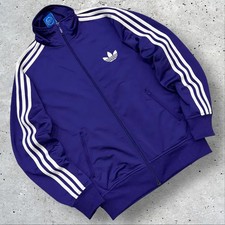 Adidas Firebird Track Top Jacket, Purple, Size 100