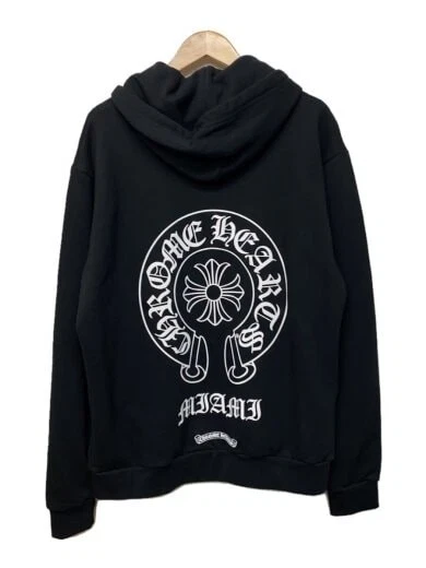 CHROME HEARTS Miami Limited ferro di cavallo felpa con cappuccio M cotone BLK