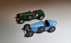 Lesney  Bugatti and Bently Matchbox Models of Yesteryear Lesney Blue Green