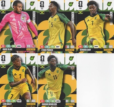 Panini Fifa World Cup 2026 5x Teamcards Jamaica