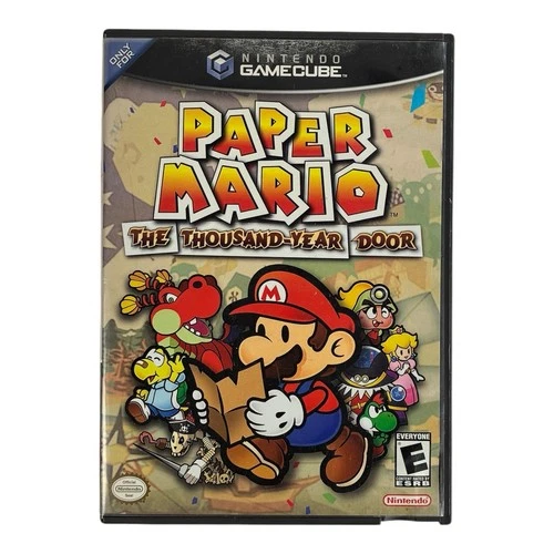 Paper Mario Thousand-Year Door Nintendo GameCube CIB Complete w/Manual