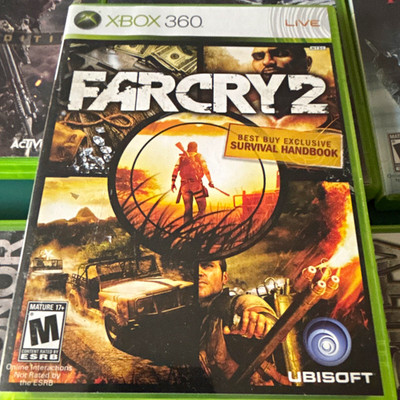 Ubisoft Far Cry 2 Xbox 360 M MP Shooter NTSC w/ Case + BB Handbook