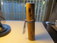 RAIN STICK 10 INCHES AFRICA  PLAIN WOOD - NO CARVINGS  SOUNDS GREAT 