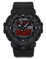 Casio G-Shock Quarz Sport Schwarz Zifferblatt GA-700BBR-1A 200M Herrenuhr