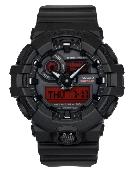 Casio G-Shock Quarz Sport Schwarz Zifferblatt GA-700BBR-1A 200M Herrenuhr-image