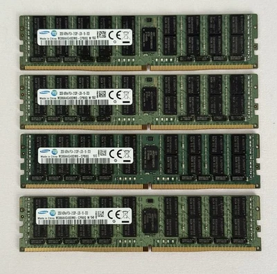 SAMSUNG 128GB ECC (4x32GB) 4DRX4 PC4-2133P DDR4 SERVER MEMORY RA-Tested - Image 1 of 2