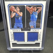 2023-24 Contenders Dereck Lively II/Prosper Rookie Ticket Dual Swatches #RT2-MAV