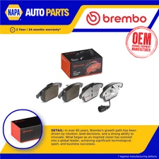 Brake Pads Set fits SEAT ALHAMBRA 710 1.4 Front 10 to 15 Brembo 5N0598151C New