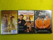 3 DVD Comedy Movie Bundle: Big Lebowski/The Comedian/Monday Night Mayhem NEW NOS