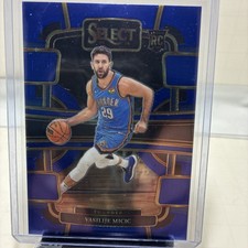VASILIJE MICIC RC 2023-24 Panini Select Blue Base #92 Thunder ROOKIE
