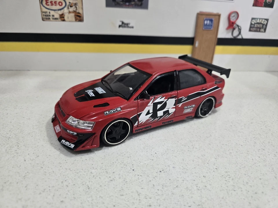 "F&F Tokyo Drift" escala 1/24 Sean's Mitsubishi Lancer Evolution #Personalizado - Imagem 2 de 4