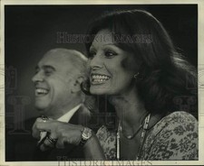 1975 Press Photo Sophia Loren and Director Carlo Ponti during a news conference