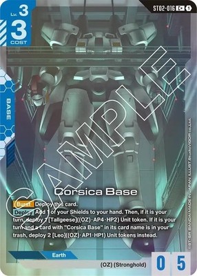 Corsica Base Alternate Art Foil - ST02-016 C+ NM - Gundam TCG Card