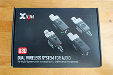 Xvive U3D Dual Wireless Audio System Transmitter/Receiver Set, Cardioid Black