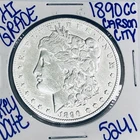 1890 CC MORGAN SILVER DOLLAR AUTHENTIC HI GRADE U.S.MINT COIN RARE KEY DATE 5241