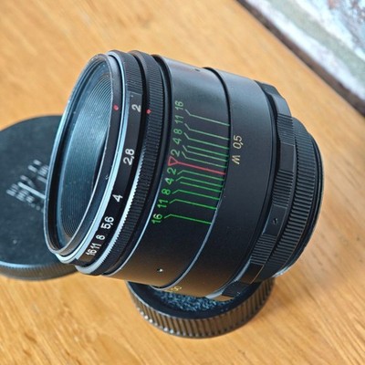   KMZ Helios 44 CINE Mod lens 2/58 mm  BOKEH FLARE with adapter Sony NEX