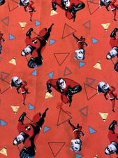 Disney Pixar The Incredibles Officially Licensed Cotton Fabric 1 Yard X 42 NEW