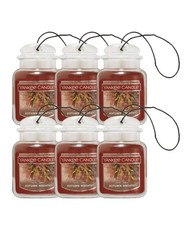6 Yankee Candle AUTUMN WREATH Fragrance CAR JAR Auto Hanging Air Freshener FALL 