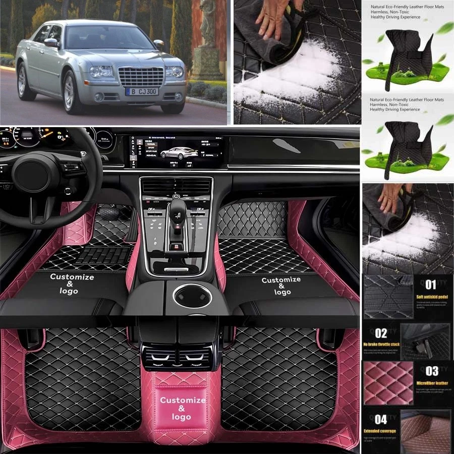 For Chrysler 300 Car Floor Mats Carpets Cargo Liners Custom All Weather - Imagem 4 de 4