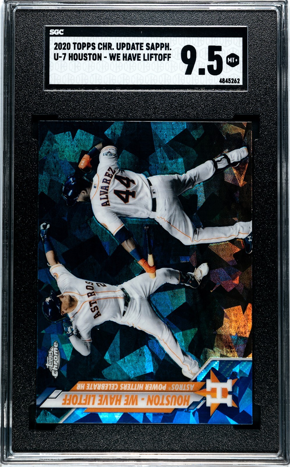 2020 Topps Chrome Update Sapphire U-7 Yordan Alvarez Liftoff SGC 9.5 MINT+