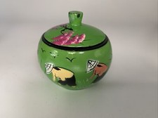 Lacquered Lidded Bowl With Chinese Motifs.