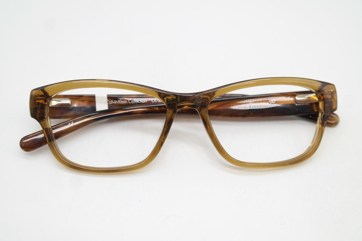 Calvin Klein CK7830 Brown Gold Oval Eyeglasses Frame | eBay